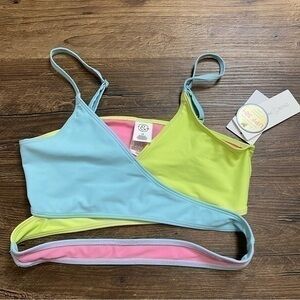 Treasure & Bond girls color block bikini top 16